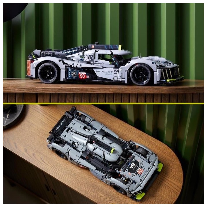 LEGO Technic 42156 PEUGEOT 9X8 24H Le Mans Hybrid Hypercar, Maquette d
