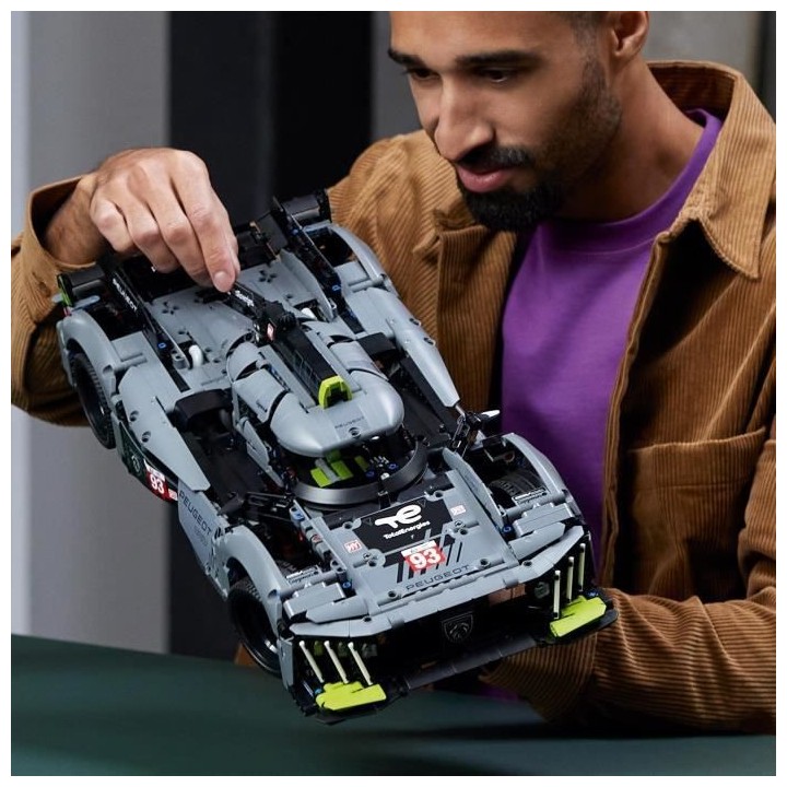 LEGO Technic 42156 PEUGEOT 9X8 24H Le Mans Hybrid Hypercar, Maquette d