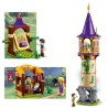 LEGO 43187 Disney Princess La tour de Raiponce - Ensemble de Jeu de la Tour du Château avec 2 mini poupées du dessin animé