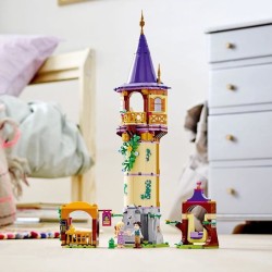 LEGO 43187 Disney Princess La tour de Raiponce - Ensemble de Jeu de la Tour du Château avec 2 mini poupées du dessin animé