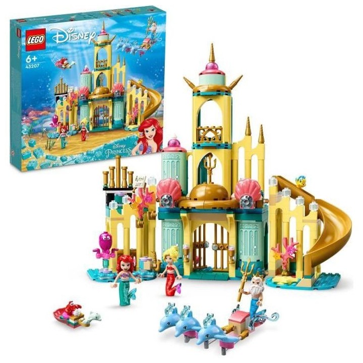 LEGO 43207 Disney Le Palais Sous-Marin D'Ariel, Ensemble a Construire