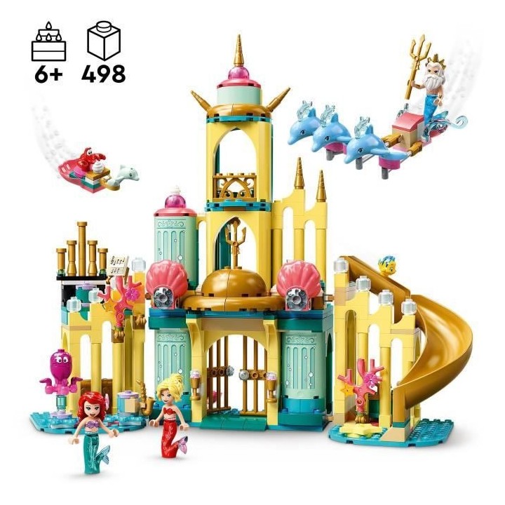 LEGO 43207 Disney Le Palais Sous-Marin D'Ariel, Ensemble a Construire