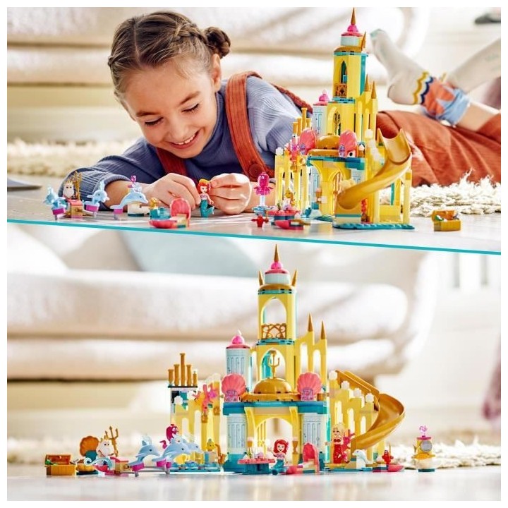 LEGO 43207 Disney Le Palais Sous-Marin D'Ariel, Ensemble a Construire