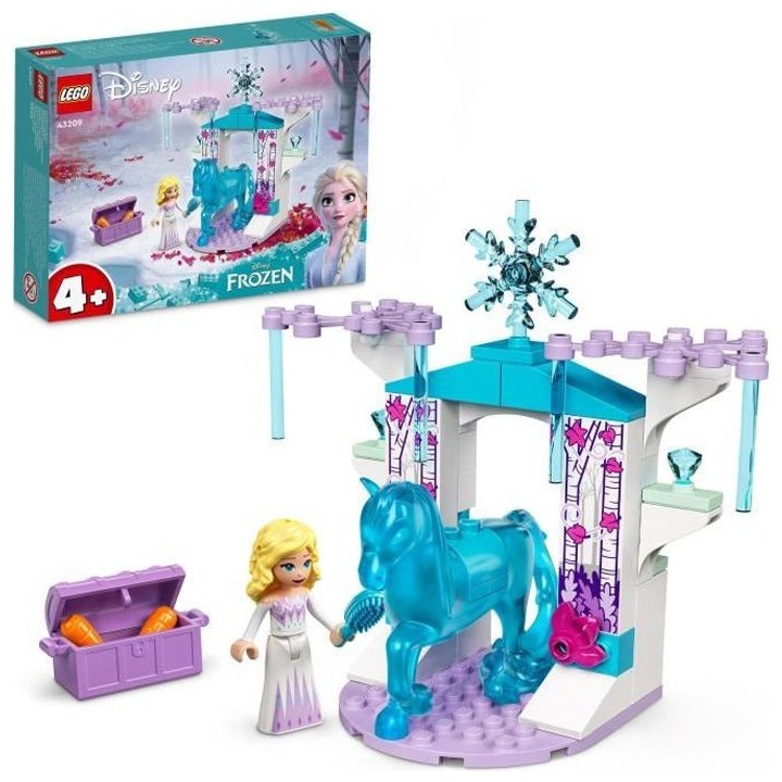 LEGO 43209 Disney Elsa Et L'Écurie De Glace De Nokk, Jouet de la Rein