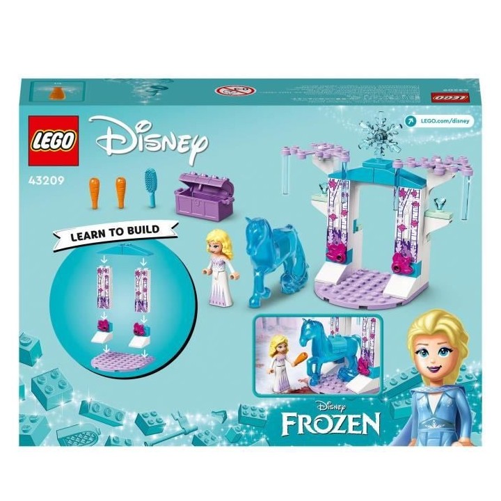 LEGO 43209 Disney Elsa Et L'Écurie De Glace De Nokk, Jouet de la Rein