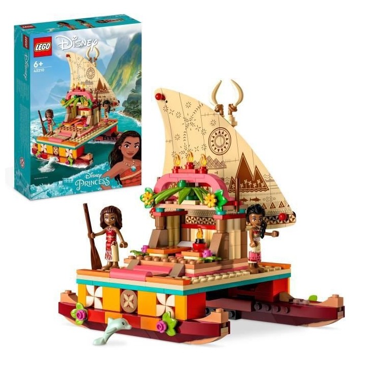 LEGO Disney Princesse 43210 Le Bateau d'Exploration de Vaiana, Jouet a