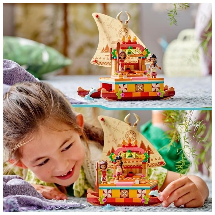 LEGO Disney Princesse 43210 Le Bateau d'Exploration de Vaiana, Jouet a