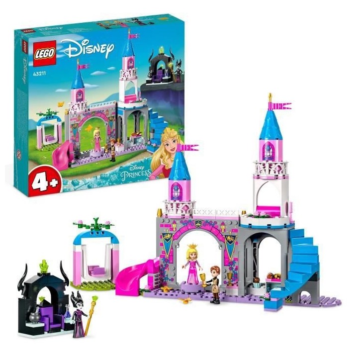 LEGO Disney Princesse 43211 Le Château d'Aurore, Jouet avec Figurine