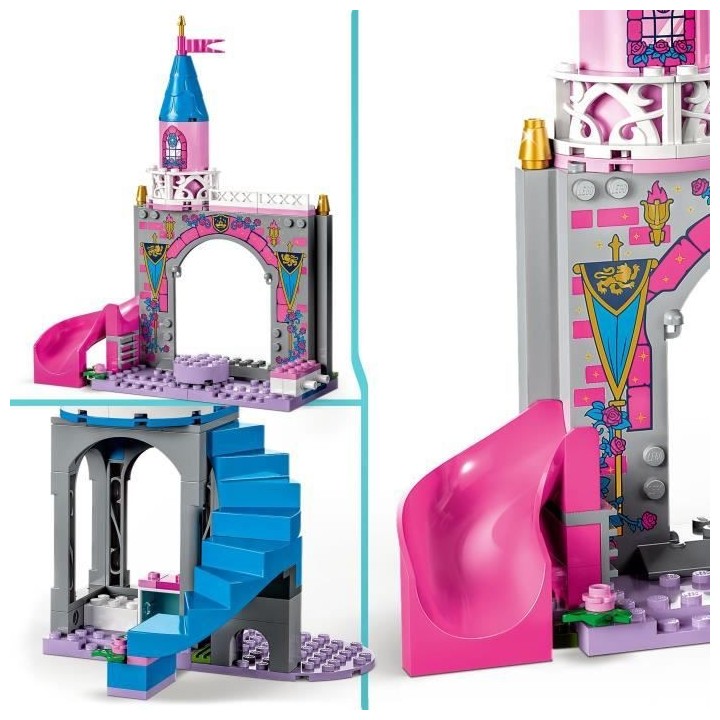 LEGO Disney Princesse 43211 Le Château d'Aurore, Jouet avec Figurine