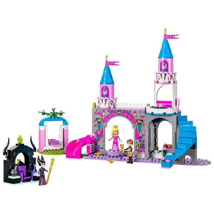 LEGO Disney Princesse 43211 Le Château d'Aurore, Jouet avec Figurine