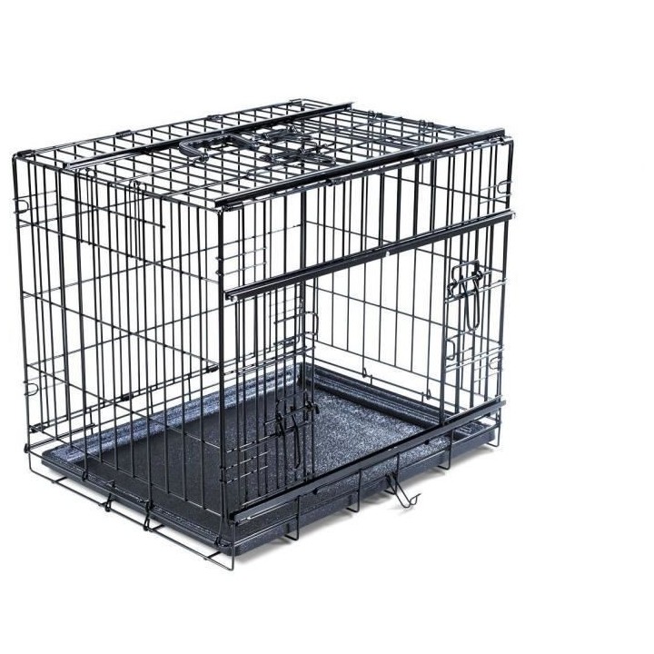 VADIGRAN Cage métallique pliable Premium - 61 x 46 x 53 cm - Noir - P
