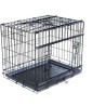 VADIGRAN Cage métallique pliable Premium - 61 x 46 x 53 cm - Noir - Pour chien