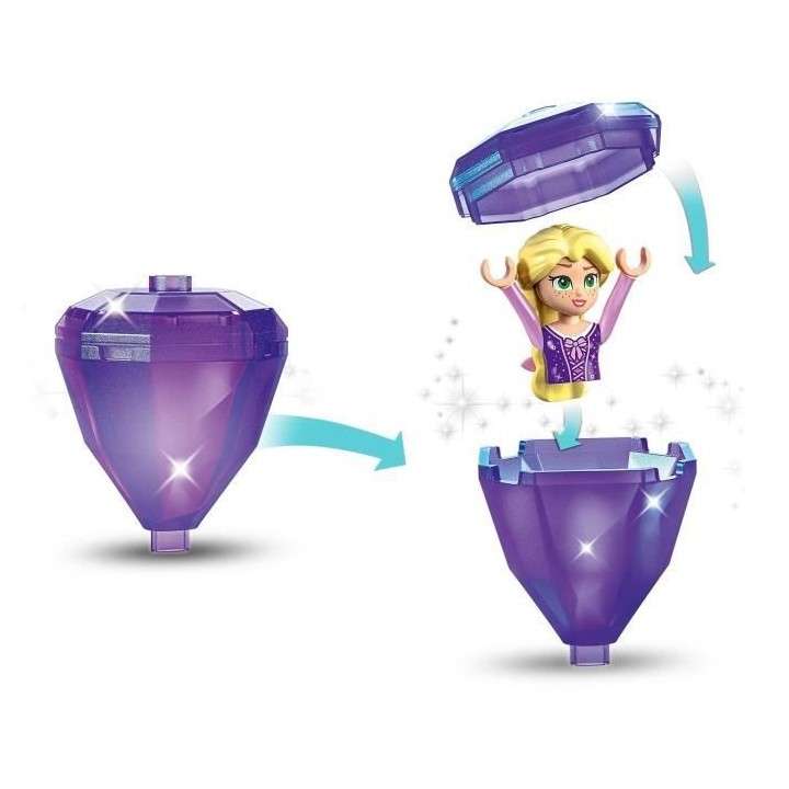 LEGO Disney Princesse 43214 Raiponce Tourbillonnante, Jouet avec Mini-