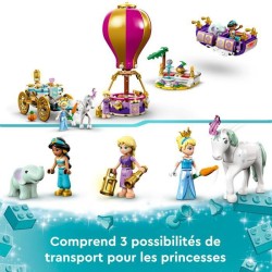 LEGO Disney Princesse 43216 Le Voyage Enchanté des Princesses, Jouet avec Cheval, et Figurines