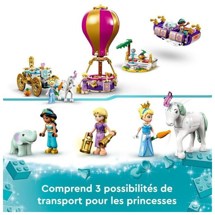 LEGO Disney Princesse 43216 Le Voyage Enchanté des Princesses, Jouet