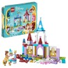 LEGO Disney Princess 43219 Châteaux Créatifs, Jouet Château avec Mini-Poupées Belle et Cendrillon