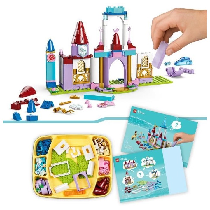 LEGO Disney Princess 43219 Châteaux Créatifs, Jouet Château avec Mi