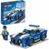 LEGO 60312 City La Voiture de Police, Jouet pour Enfants des 5 ans avec Minifigure Officier, Idée de Cadeau, Série Aventures