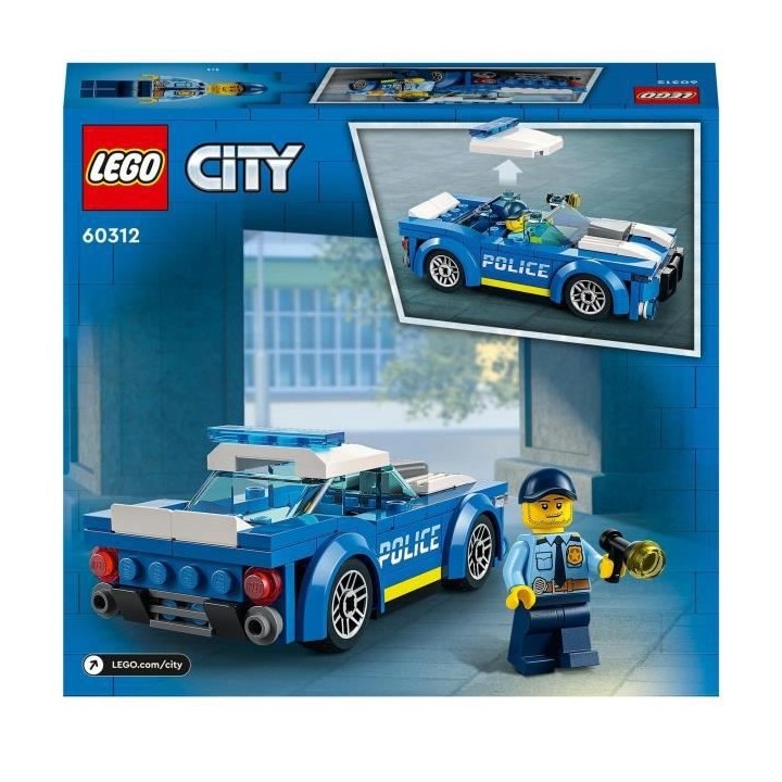 LEGO 60312 City La Voiture de Police, Jouet pour Enfants des 5 ans ave