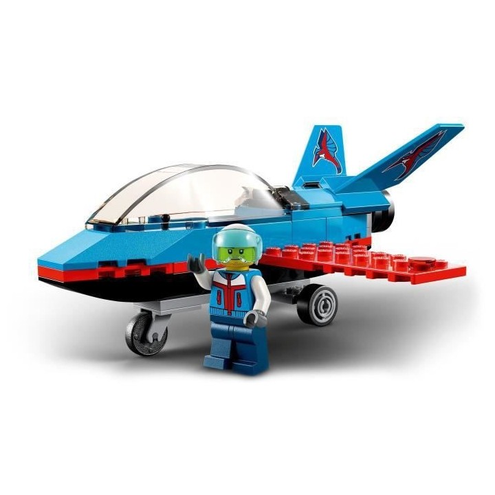 LEGO 60323 City Great Vehicles L'Avion de Voltige, Idées de Cadeau Jo