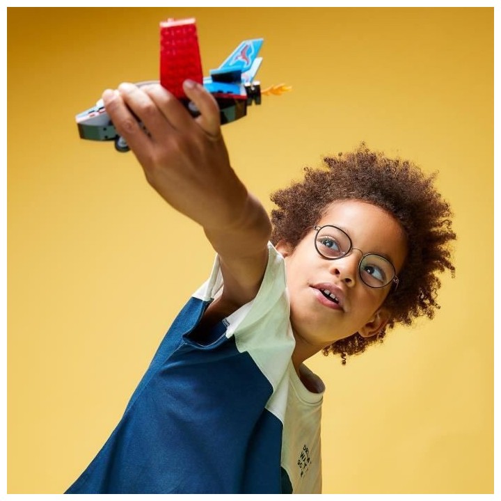 LEGO 60323 City Great Vehicles L'Avion de Voltige, Idées de Cadeau Jo