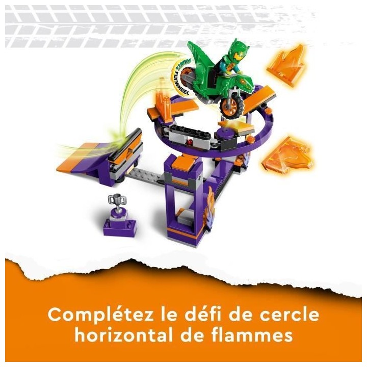 LEGO City Stuntz 60359 Le Défi de Cascade : le Tremplin, Jouet 2-en-1