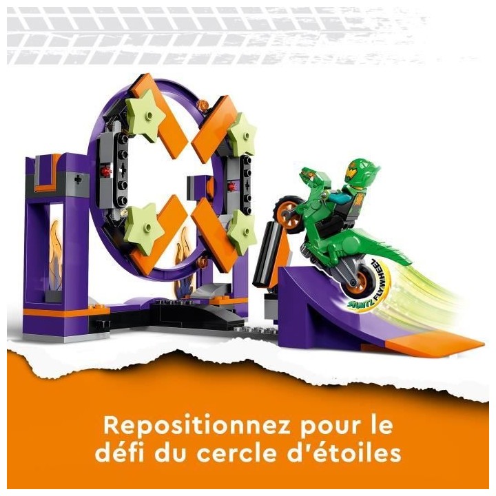 LEGO City Stuntz 60359 Le Défi de Cascade : le Tremplin, Jouet 2-en-1