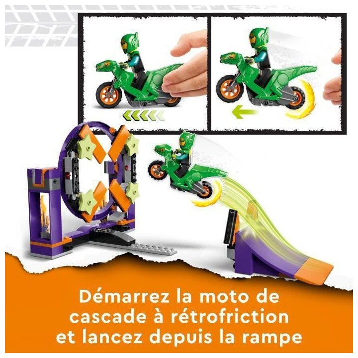 LEGO City Stuntz 60359 Le Défi de Cascade : le Tremplin, Jouet 2-en-1