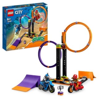 LEGO City Stuntz 60360 Le Défi de Cascade : les Cercles Rotatifs, Jou