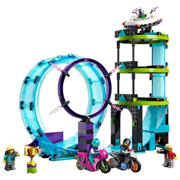 LEGO City Stuntz 60361 Le Défi Ultime des Motards Cascadeurs, Jouet M