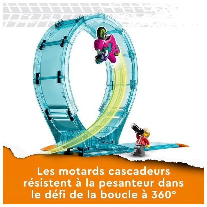 LEGO City Stuntz 60361 Le Défi Ultime des Motards Cascadeurs, Jouet M