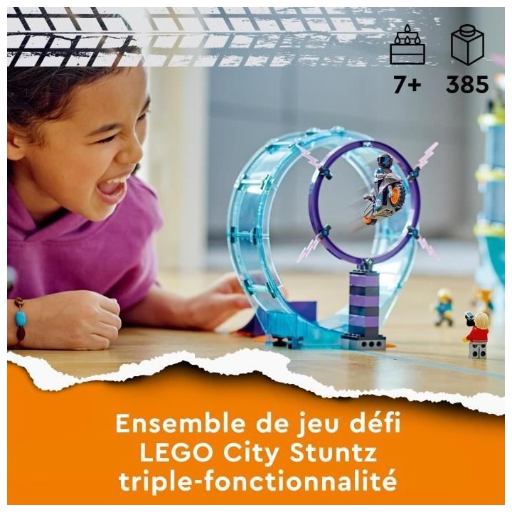 LEGO City Stuntz 60361 Le Défi Ultime des Motards Cascadeurs, Jouet M