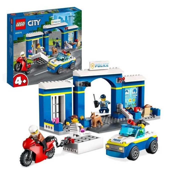 LEGO City 60370 La Course-Poursuite au Poste de Police, Voiture en Jou