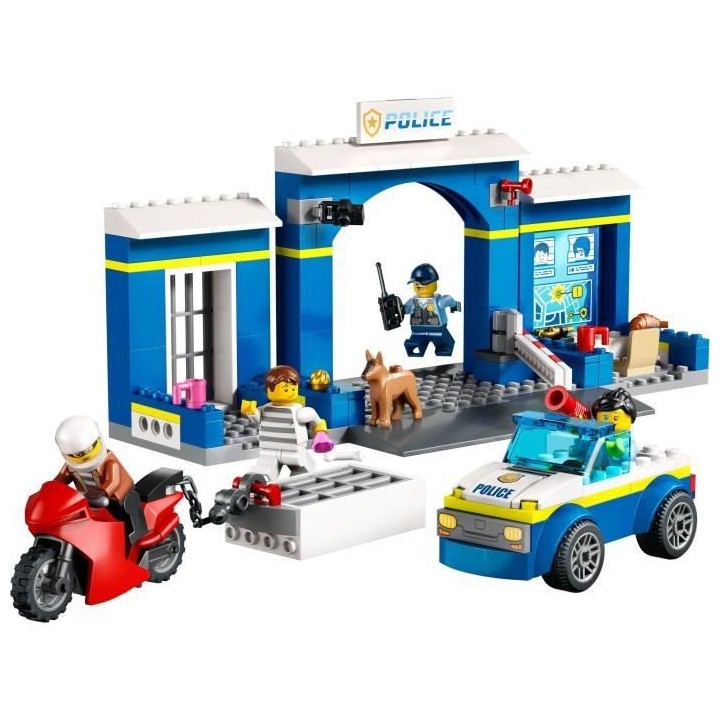 LEGO City 60370 La Course-Poursuite au Poste de Police, Voiture en Jou