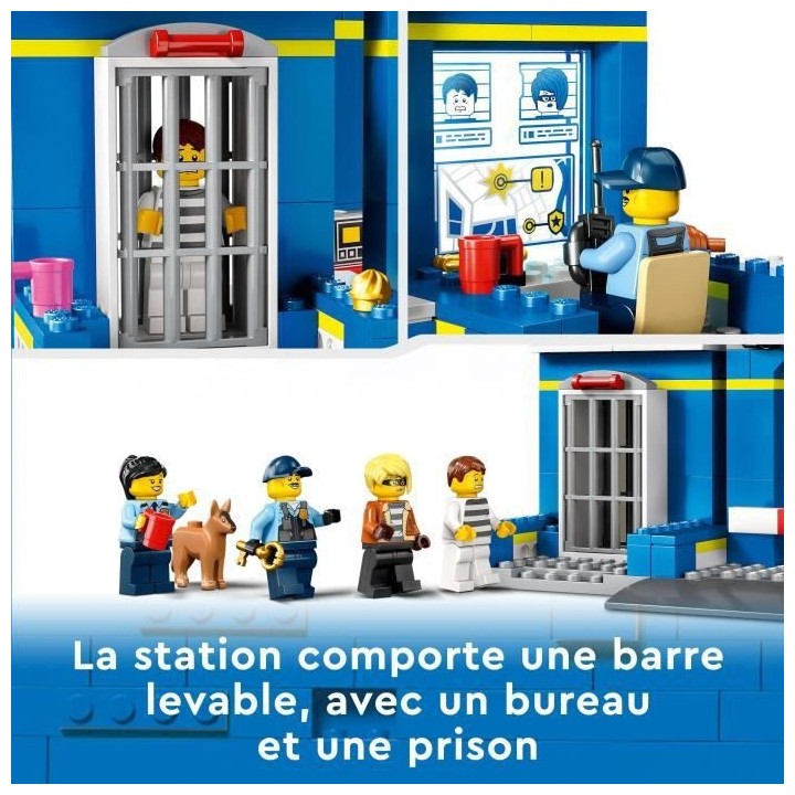 LEGO City 60370 La Course-Poursuite au Poste de Police, Voiture en Jou