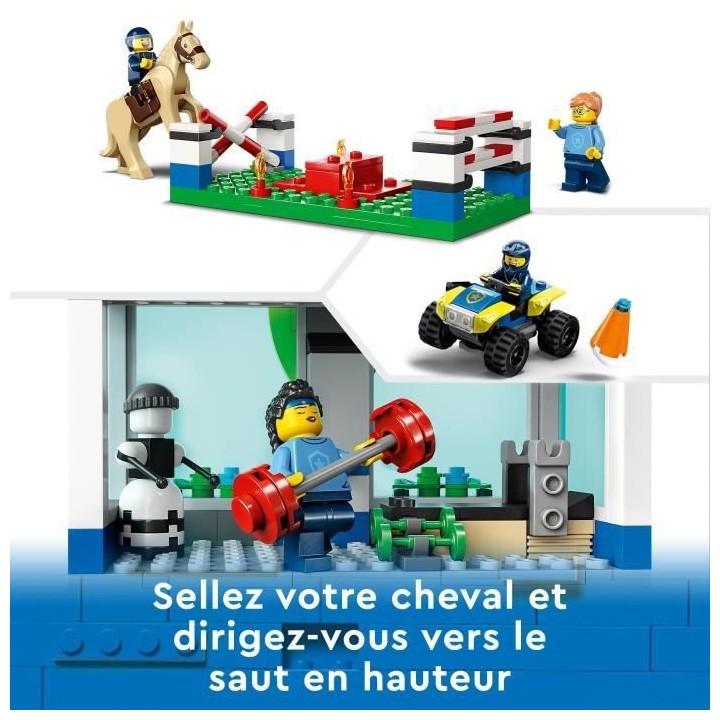 LEGO City 60372 Le Centre d'Entraînement de la Police, avec Figurine
