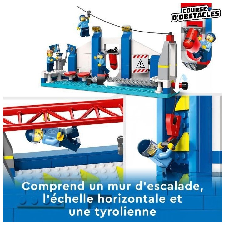 LEGO City 60372 Le Centre d'Entraînement de la Police, avec Figurine