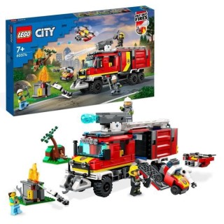 LEGO City 60374 Le Camion d'Intervention des Pompiers, Jouet avec Dron