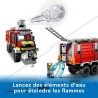 LEGO City 60374 Le Camion d'Intervention des Pompiers, Jouet avec Drones Modernes, et Figurines