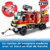 LEGO City 60374 Le Camion d'Intervention des Pompiers, Jouet avec Drones Modernes, et Figurines