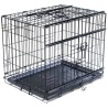 VADIGRAN Cage métallique pliable Premium - 61 x 46 x 53 cm - Noir - Pour chien