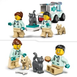 LEGO City 60382 L'Intervention du Véhicule Vétérinaire, Ambulance Jouet pour Animaux