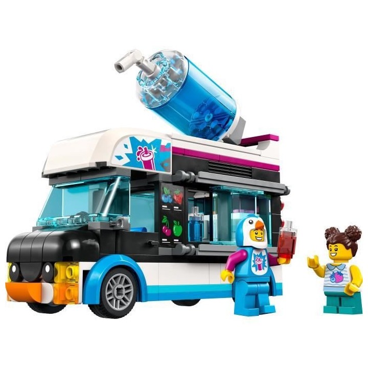 LEGO City 60384 Le Camion a Granités du Pingouin, Jouet Camion Enfant