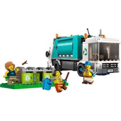 LEGO City 60386 Le Camion de Recyclage, Jouet Camion-Poubelle, Jeu Éducatif Enfants 5 Ans