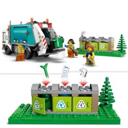 LEGO City 60386 Le Camion de Recyclage, Jouet Camion-Poubelle, Jeu Éducatif Enfants 5 Ans