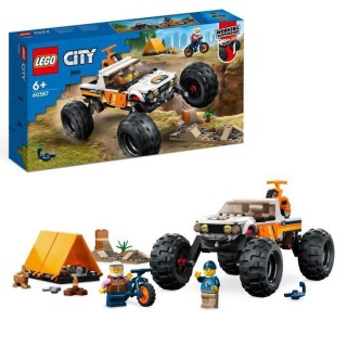 LEGO City 60387 Les Aventures du 4x4 Tout-Terrain, Jouet Monster Truck