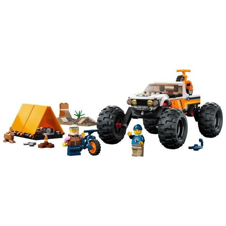 LEGO City 60387 Les Aventures du 4x4 Tout-Terrain, Jouet Monster Truck