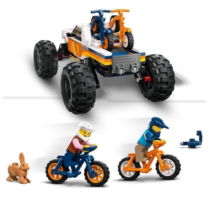 LEGO City 60387 Les Aventures du 4x4 Tout-Terrain, Jouet Monster Truck