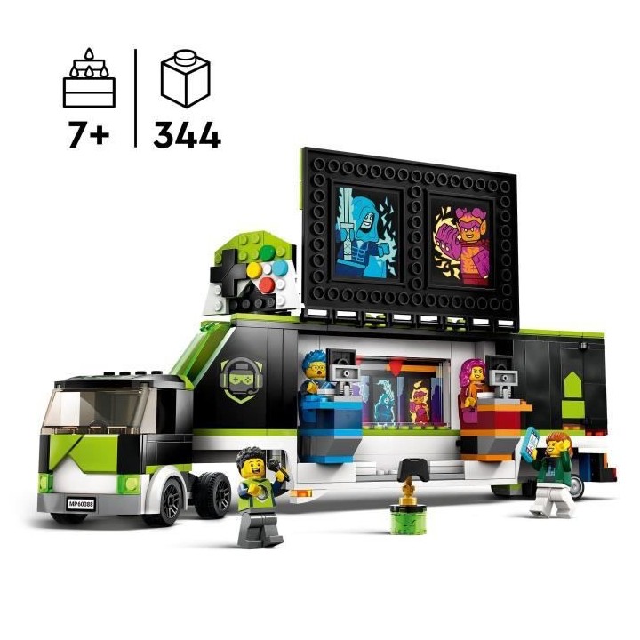 LEGO City 60388 Le Camion de Tournois de Jeux Vidéo, Jouet Enfants 7
