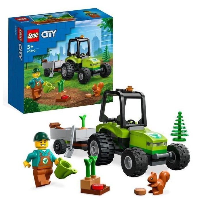 LEGO City 60390 Le Tracteur Forestier, Jouet Remorque, Véhicule Agric